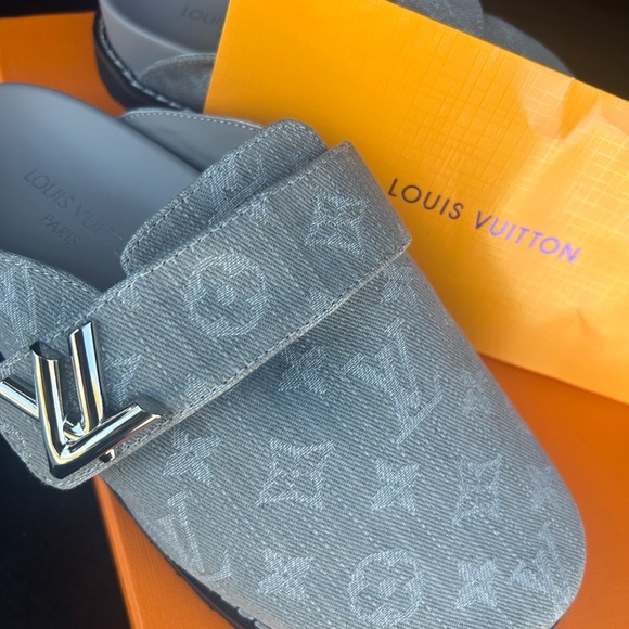 Louis Vuitton Light Gray Monogram Loafers - Picture 7 of 7